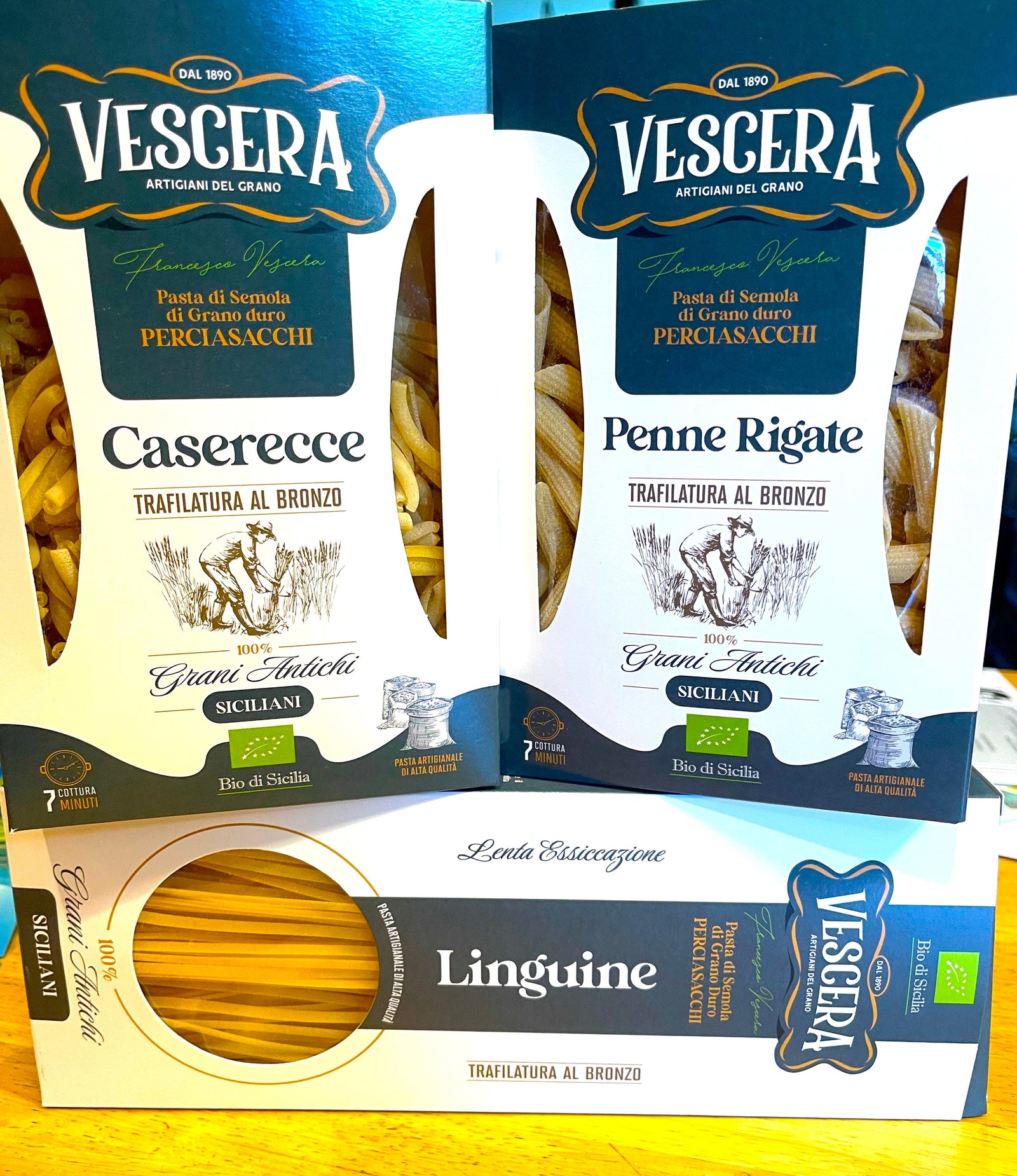 Ancient Grain Organic Pasta, Sauce, Olive Oil