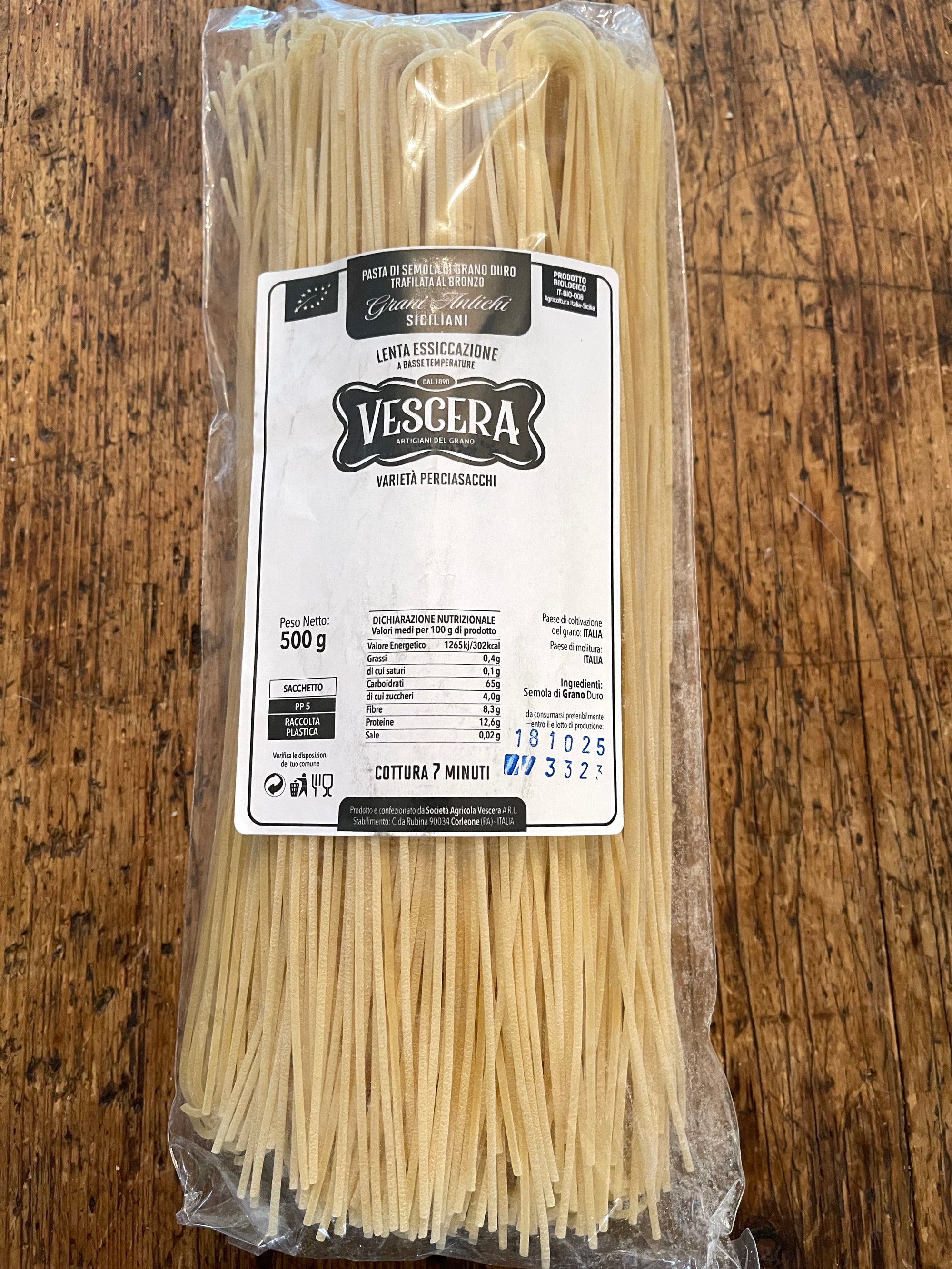 Spaghetti - Extra long, organic, ancient grinm