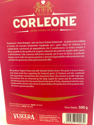 Corleone Historic Grain Pasta, Caserecce, Low Gluten , Organic
