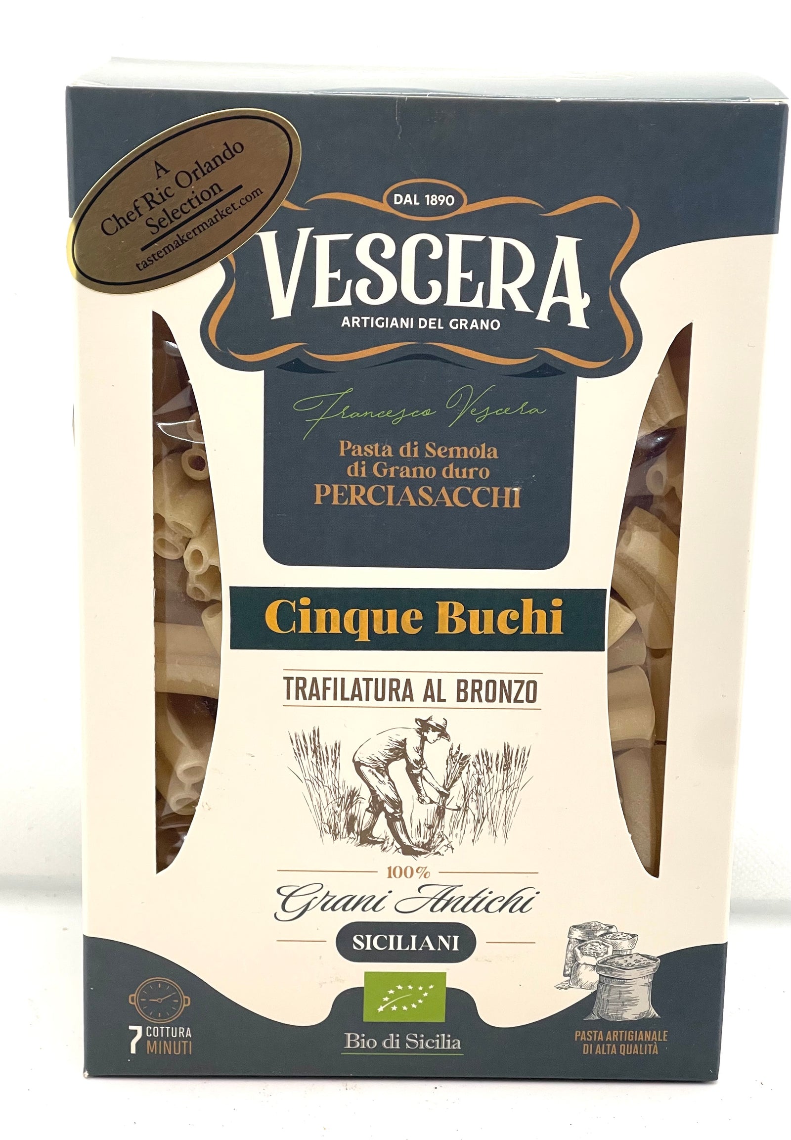 Cinque Buchi (Five Holes), Ancient Grain Organic Pasta, Vescera