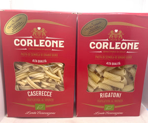 Corleone Historic Grain Pasta, Caserecce, Low Gluten , Organic