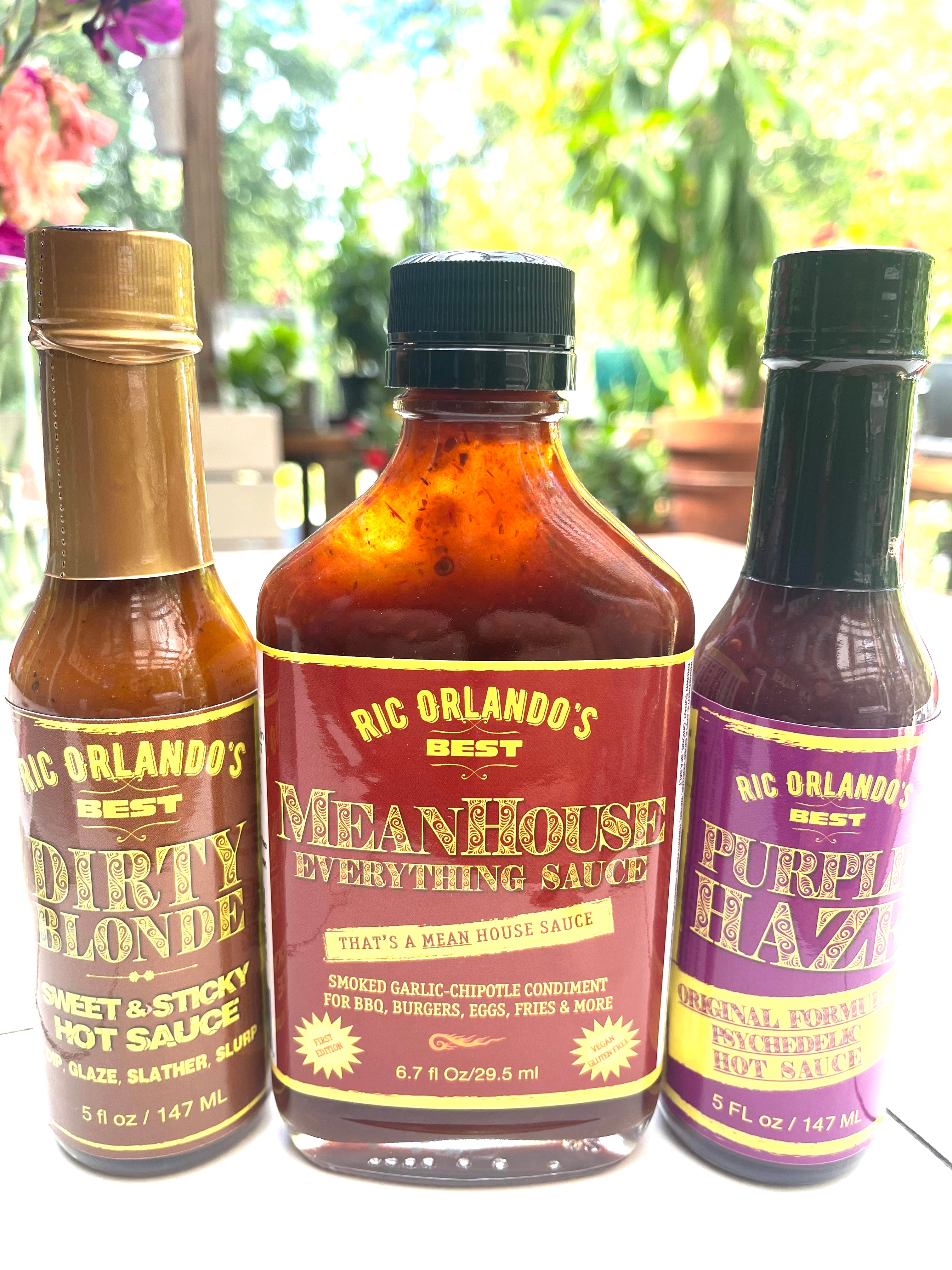 The Essential Trio- Purple Haze, Dirty Blonde and Meanhouse Everything Sauce
