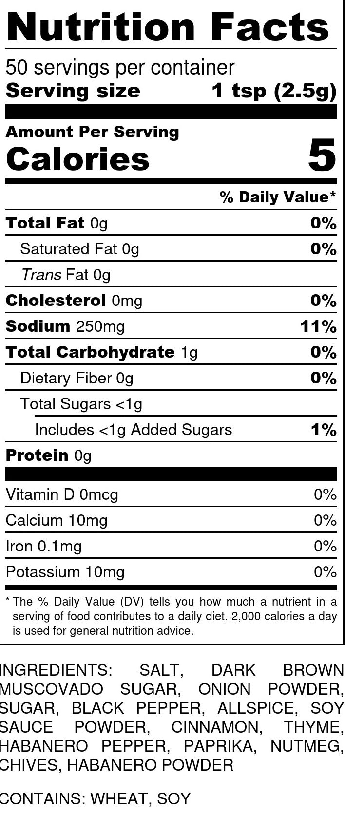 JERK, Ric Orlando's legendary Jamaican Jerk Dry Mix