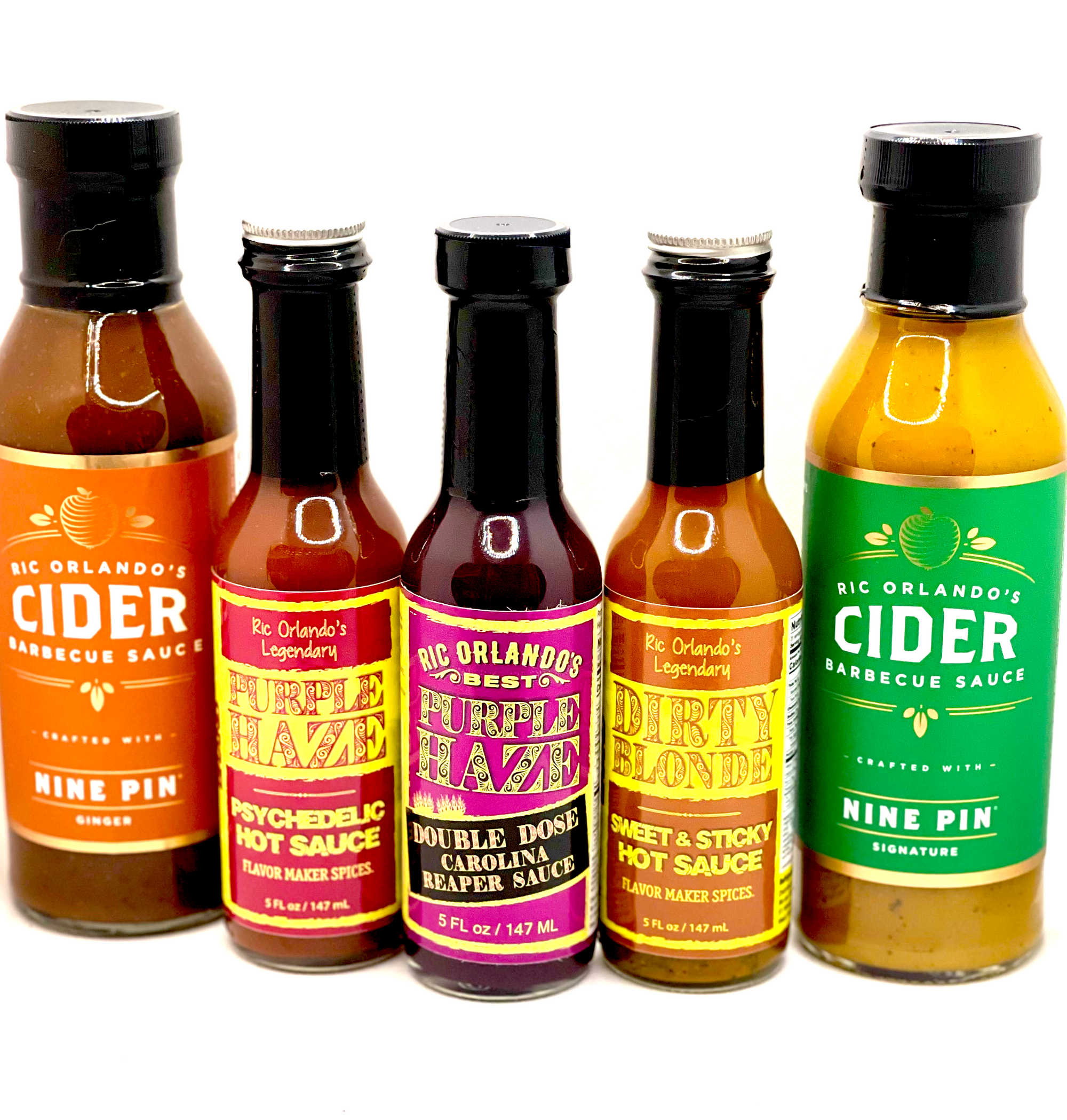 Ric's Hot and Sweet Sauce 5 PACK